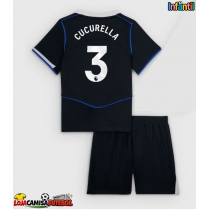 Camisa de Futebol Chelsea Marc Cucurella #3 Equipamento Alternativo Infantil 2025-26 Manga Curta (+ Calças curtas)